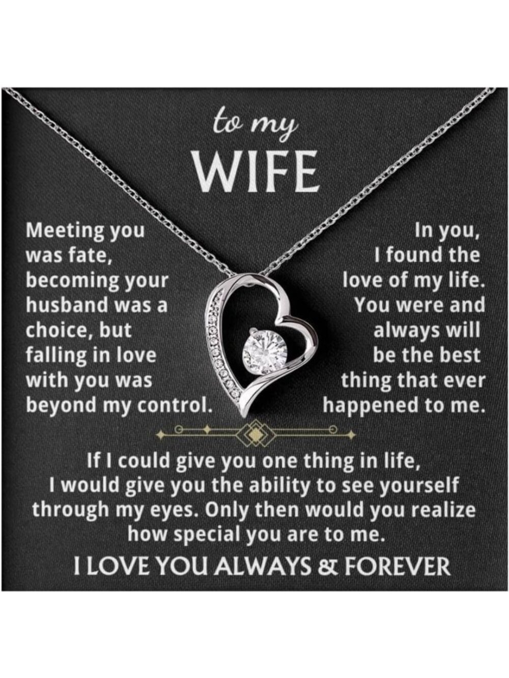 Forever Love Necklace - Romantic Gift for Her, Perfect for Christmas & Birthdays